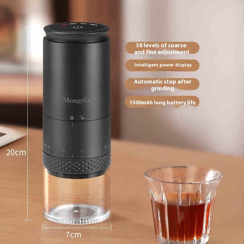 Electric Coffee Bean Grinder – Portable Stainless Steel Spice & Seed Crusher for Home & Kitchen Use