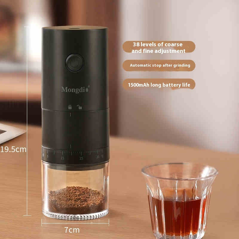 Electric Coffee Bean Grinder – Portable Stainless Steel Spice & Seed Crusher for Home & Kitchen Use