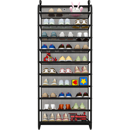 Home dustproof storage shoe cabinet, simple wall mounted space saving shoe rack behind dormitory door, multi-layer assembly shoe rack