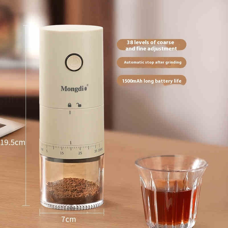 Electric Coffee Bean Grinder – Portable Stainless Steel Spice & Seed Crusher for Home & Kitchen Use